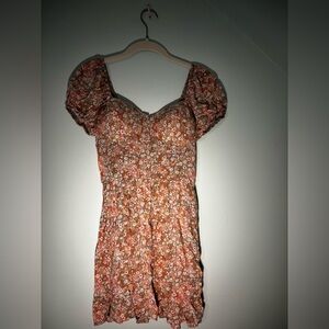 Floral Puff Sleeve mini sundress